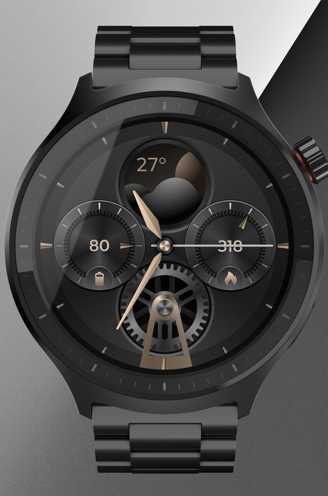 Motorola moto watch PG38C08258 smartwatch negro vista posterior