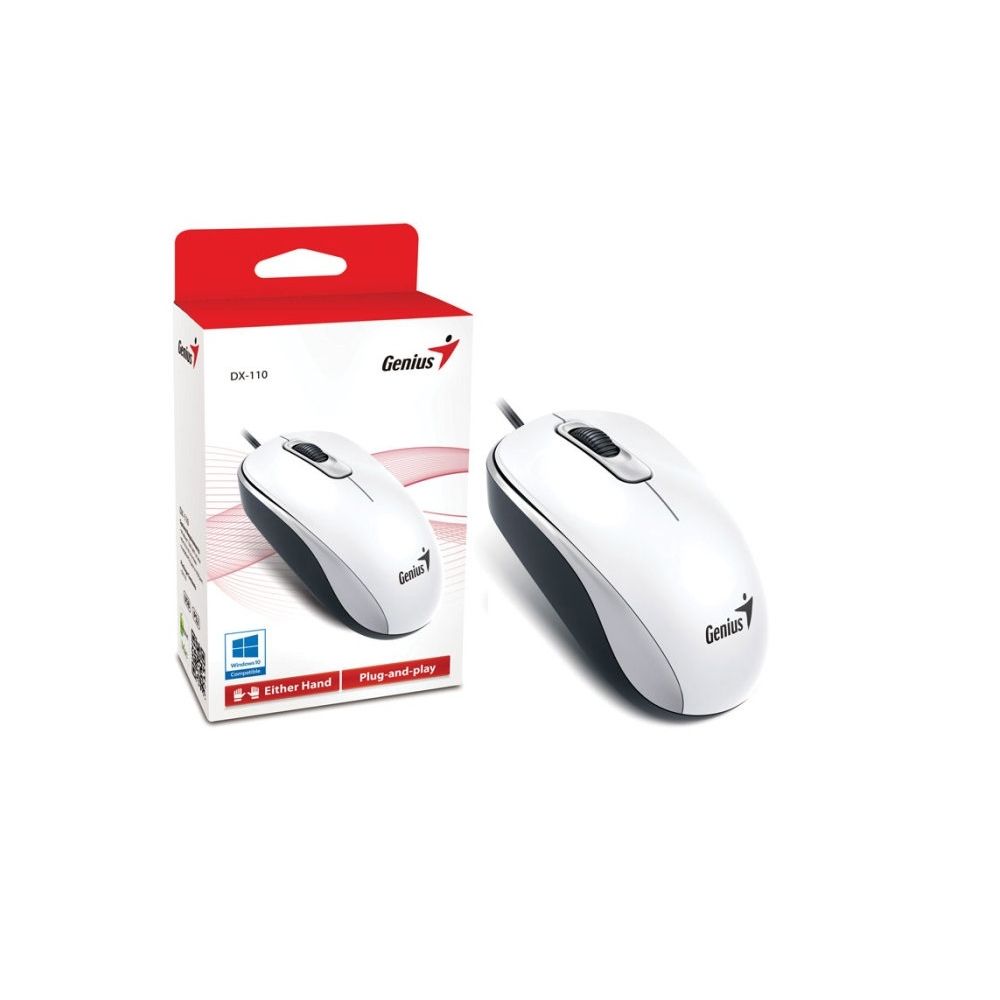 MOUSE GENIUS DX - 110 USB OPTICO WHITE 31010116102 - SMART BUSINESS