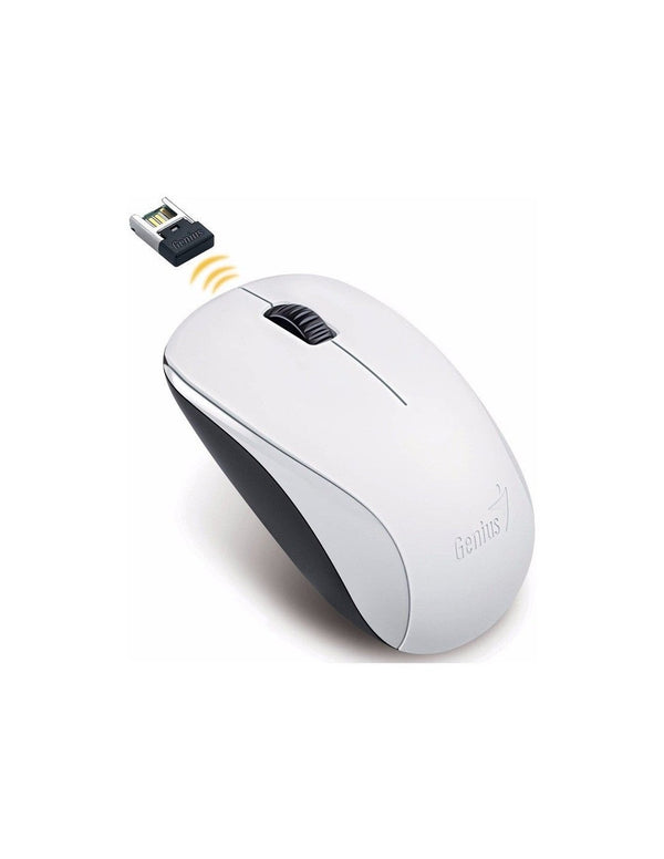 GENIUS NX‑7000 RATÓN WIRELESS USB BLUEEYE 1200 DPI AMBIDIESTRO CON RECEPTORE PICO BLANCO