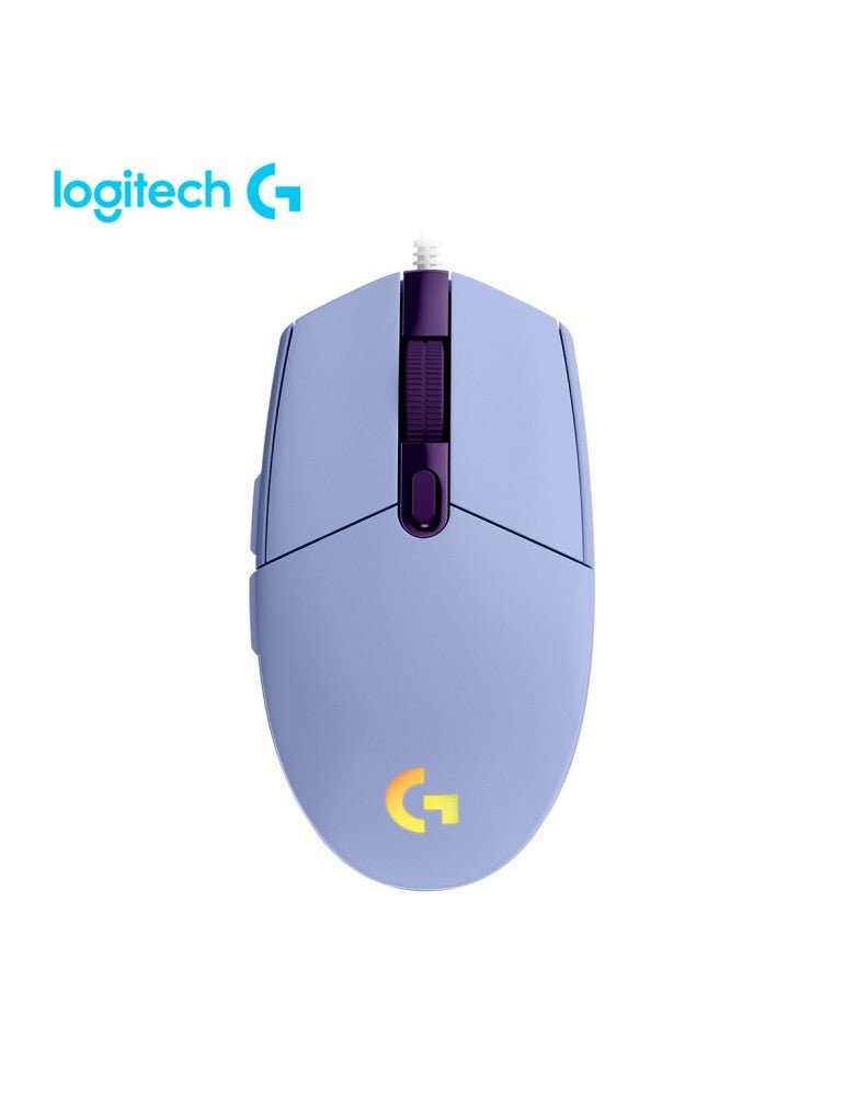 MOUSE LOGITECH G203 LIGHTSYNC OPTICAL 8000 DPI RGB LILA (910 - 005851) - P 910-005851 - SMART BUSINESS