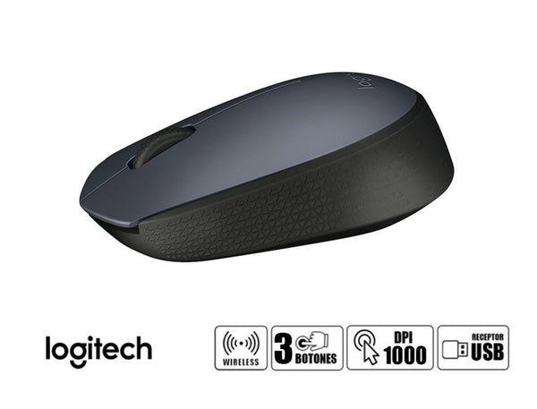 MOUSE LOGITECH INALAMBRICO M170, HASTA 1000 DISPLAYPORTI, CON RECEPTOR USB, DISEÑO ERGONOMICO, 3 BOTONES, NEGRO ( 910 - 004940 ) 910-004940 - SMART BUSINESS