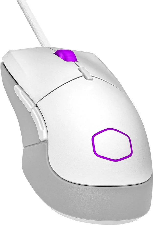 Mouse Optico Cooler Master (Mm-310-Wwol1) Mm310 Blanco, Ligero Ambidiestro,Rgb,400-12000Dpi - SMART BUSINESS