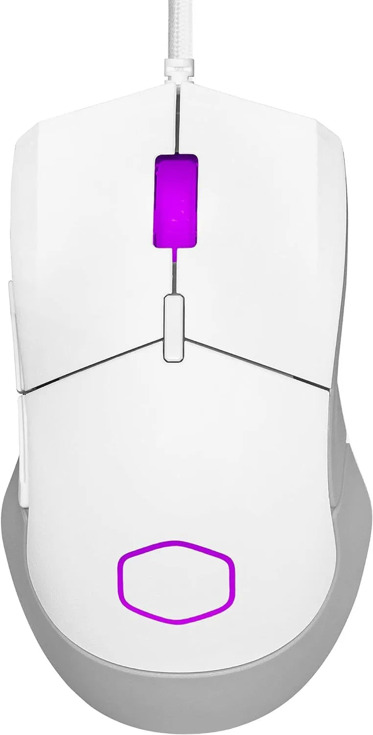 Mouse Optico Cooler Master (Mm-310-Wwol1) Mm310 Blanco, Ligero Ambidiestro,Rgb,400-12000Dpi - SMART BUSINESS