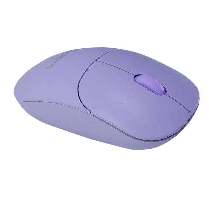 MOUSE ÓPTICO INALÁMBRICO TEROS TE - 1219S, 1000 DPI, RECEPTOR USB, 3 BOTONES, COLOR MORADO TE-1219S - SMART BUSINESS