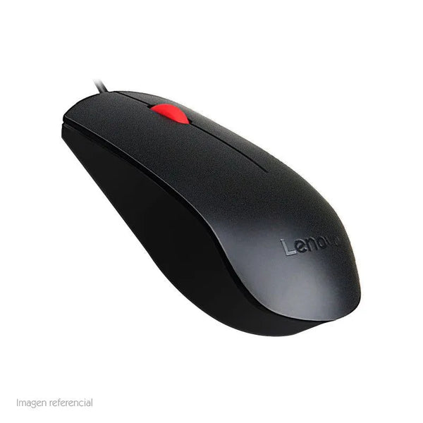 Mouse Óptico Lenovo Essential, 1600 Dpi, Usb, Negro, Presentación En Caja. - SMART BUSINESS