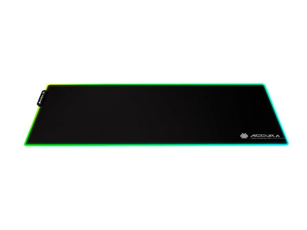 MOUSE PAD GAMER AMP - 5100RGB ILUMINACIÓN RGB PERSONALIZABLE RESISTENTE AL AGUA 80X30CM AMP-5100RGB - SMART BUSINESS