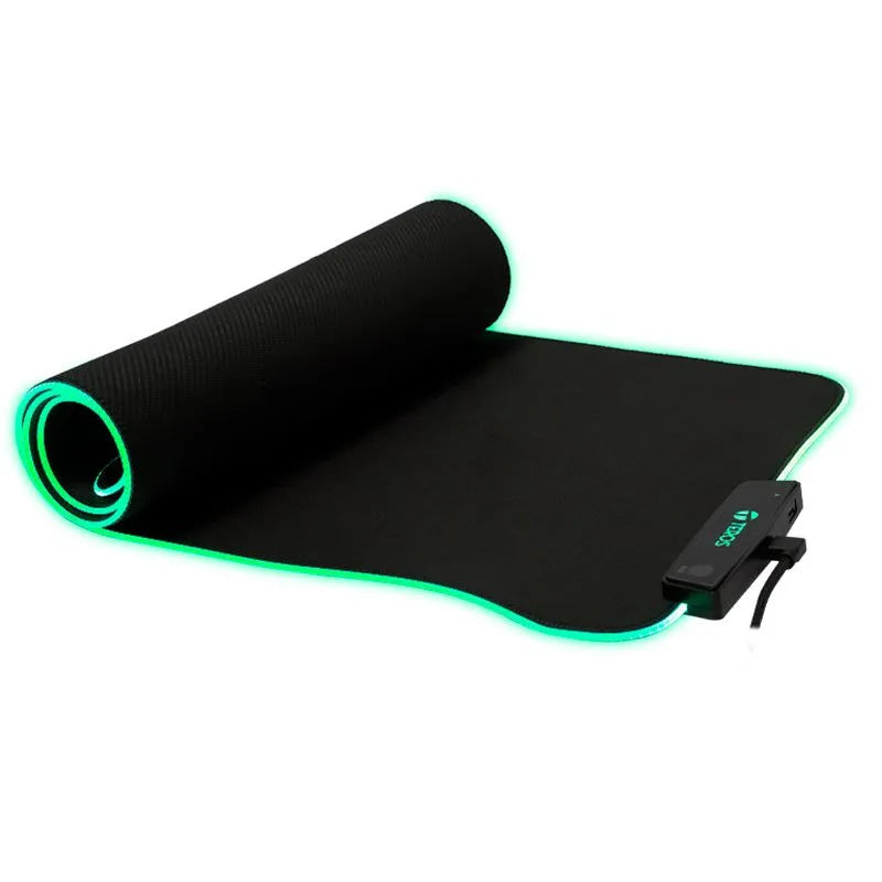 Mouse Pad Teros Te-3013G, Rgb, Usb A Tipo C, Acabado Elegante, Negro, - SMART BUSINESS