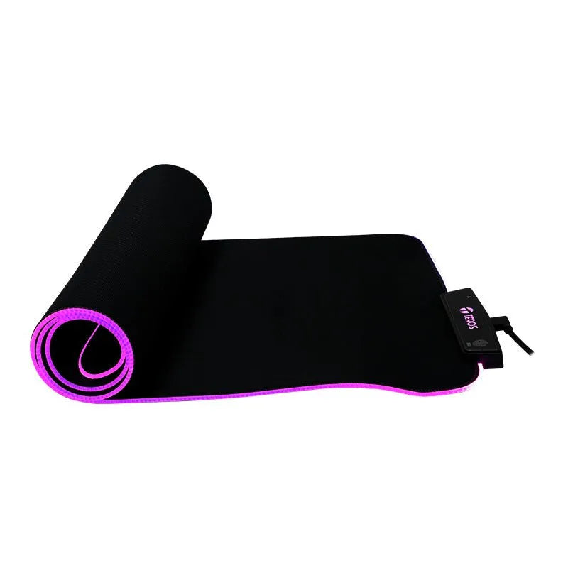 Mouse Pad Teros Te-3013G, Rgb, Usb A Tipo C, Acabado Elegante, Negro, - SMART BUSINESS