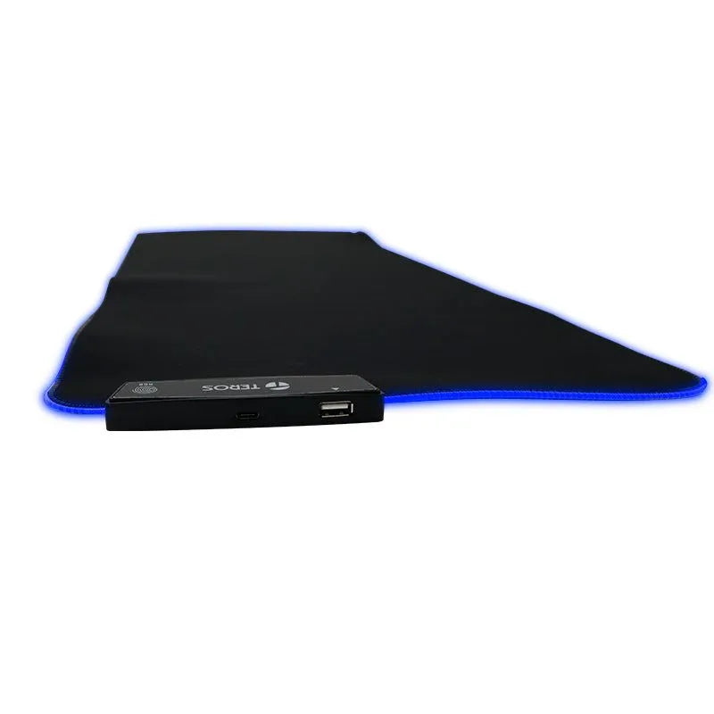 Mouse Pad Teros Te-3013G, Rgb, Usb A Tipo C, Acabado Elegante, Negro, - SMART BUSINESS