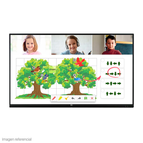 LG LCD PANTALLA DIGITAL SIGNAGE INTERACTIVA 86TR3DJ DE 218.4CM (86") TÁCTIL 4K 2160P CON CONECTIVIDAD COMPLETA Y SOPORTE MULTISISTEMA EN NEGRO