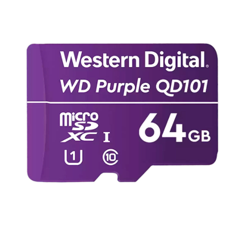 MEMORIAS EXTERNA WESTERN DIGITAL WD PURPLE SC QD101 WDD064G1P0C - TARJETA DE MEMORIA FLASH - 64 GB