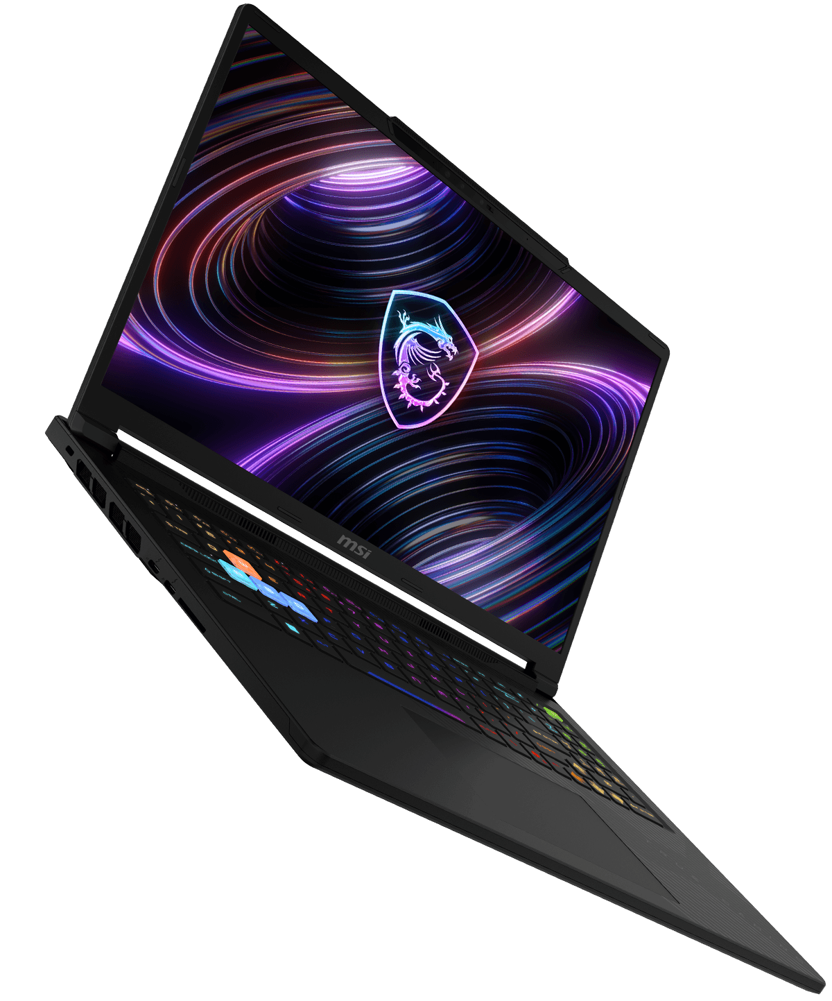 MSI Raider 16 HX B2WI 9S7-265122-272 vista superior y lateral