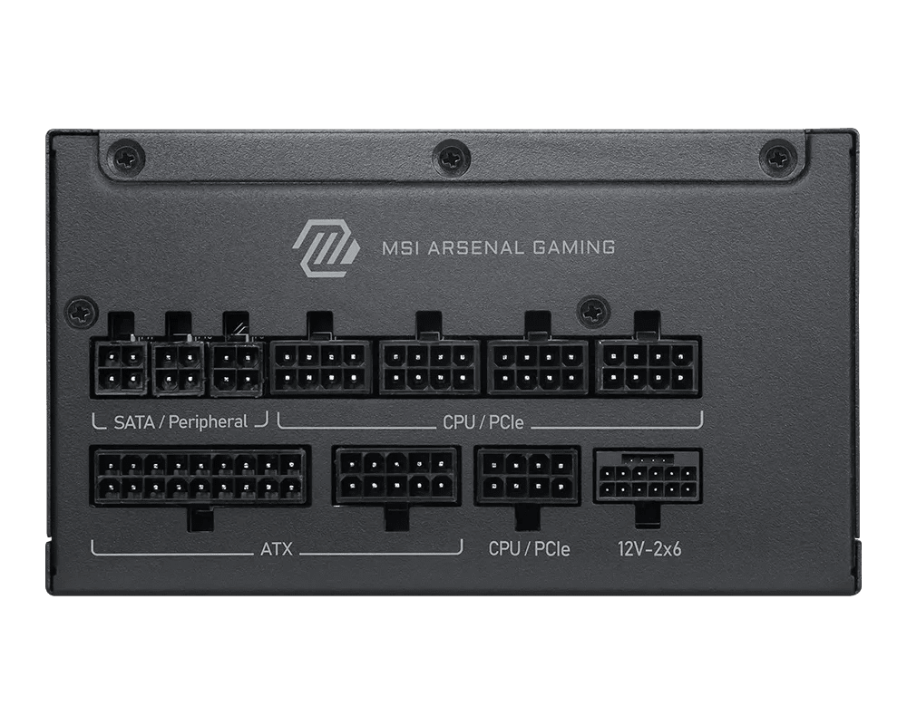 Fuente de poder MSI MAG A1000PLS PCIE5 824142446195, imagen 2 de la galería del fabricante