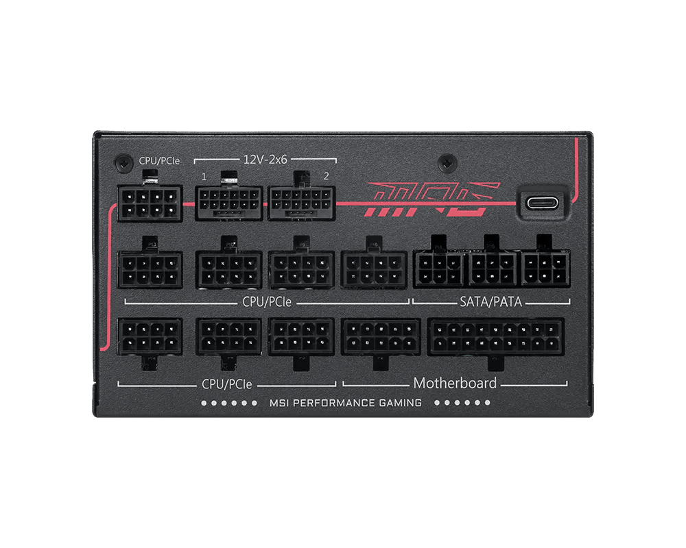 Fuente de poder MSI MPG Ai1300TS PCIE5 824142448533, imagen 2 de la galería del fabricante