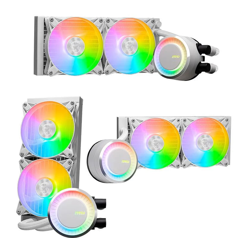 Msi Mag Coreliquid E240 White - Enfriador Líquido Aio Rgb Para Cpu - Radiador De 9.449 In - Ventiladores Dobles Argb Pwn De 4.724 In - SMART BUSINESS
