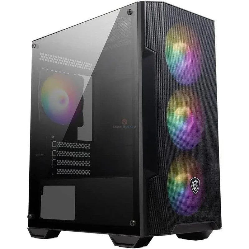 Msi Mag Forge M100A Caja De Pc Mini Torre - Admite Micro-Atx Y Mini-Itx, Panel Frontal Mallado, 4 Ventiladores Rgb - SMART BUSINESS