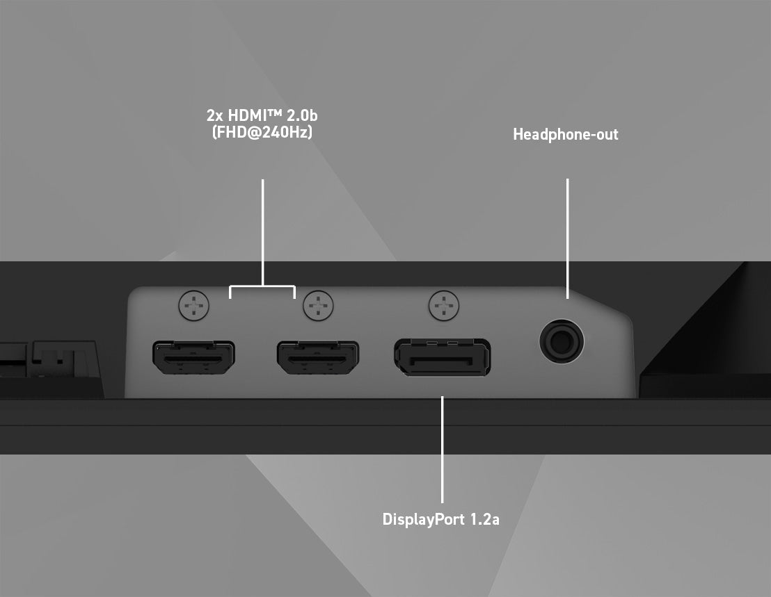 Monitor MSI MAG 272F X24 puertos HDMI DisplayPort y audio