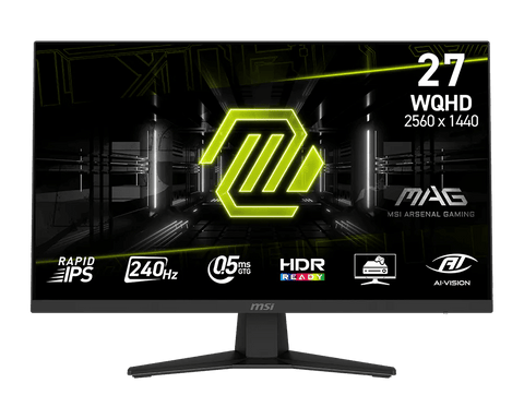Monitor gaming MSI MAG 274QF X24 27 pulgadas vista frontal oficial