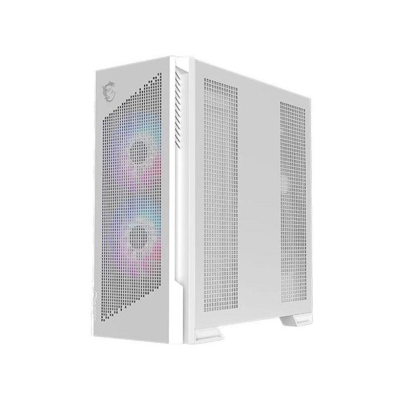 MSI MPG VELOX 300R AIRFLOW PZ WHITE – CASE MID - TOWER GAMING BLANCO CON ALTO FLUJO DE AIRE, PANEL LATERAL DE VIDRIO, COMPATIBILIDAD E - ATX Y REFRIGERACIÓN LÍQUIDA, USB - C 20 GB/S MPG VELOX 300R AIRFLOW PZ WHIT - SMART BUSINESS