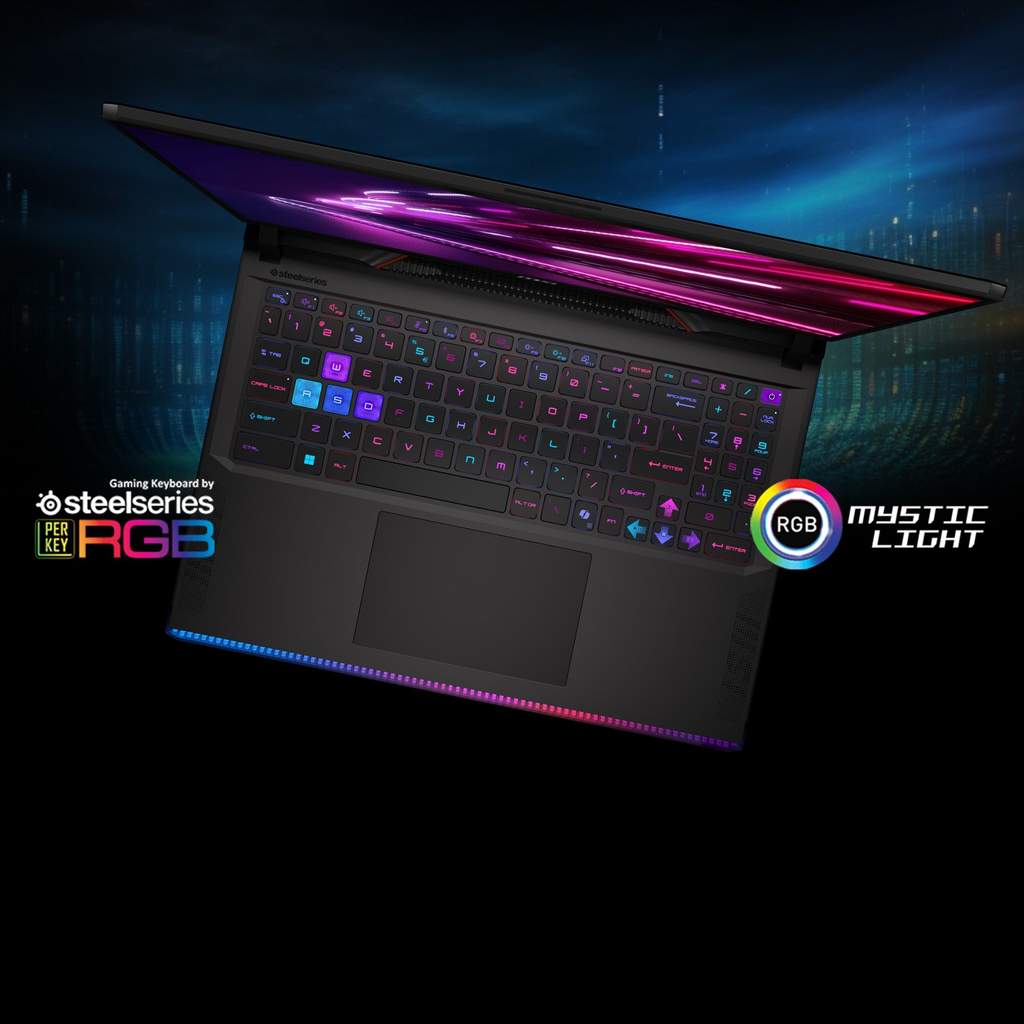 MSI Raider 16 HX B2WH 9S7-265122-275 teclado RGB y chasis