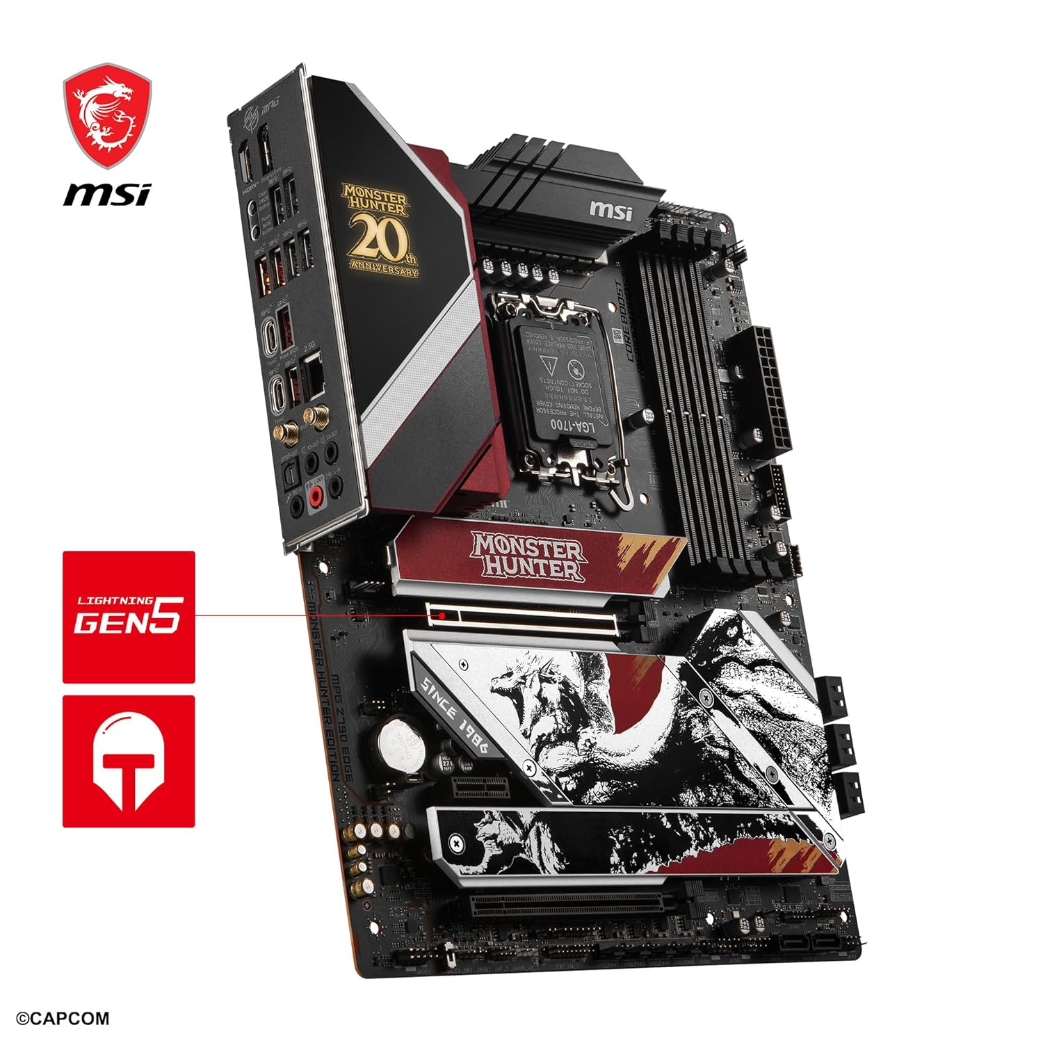 Placa Base MSI MPG Z790 EDGE EDICIÓN MONSTER HUNTER, Chipset Intel Z790, LGA1700, Formato ATX - SMART BUSINESS
