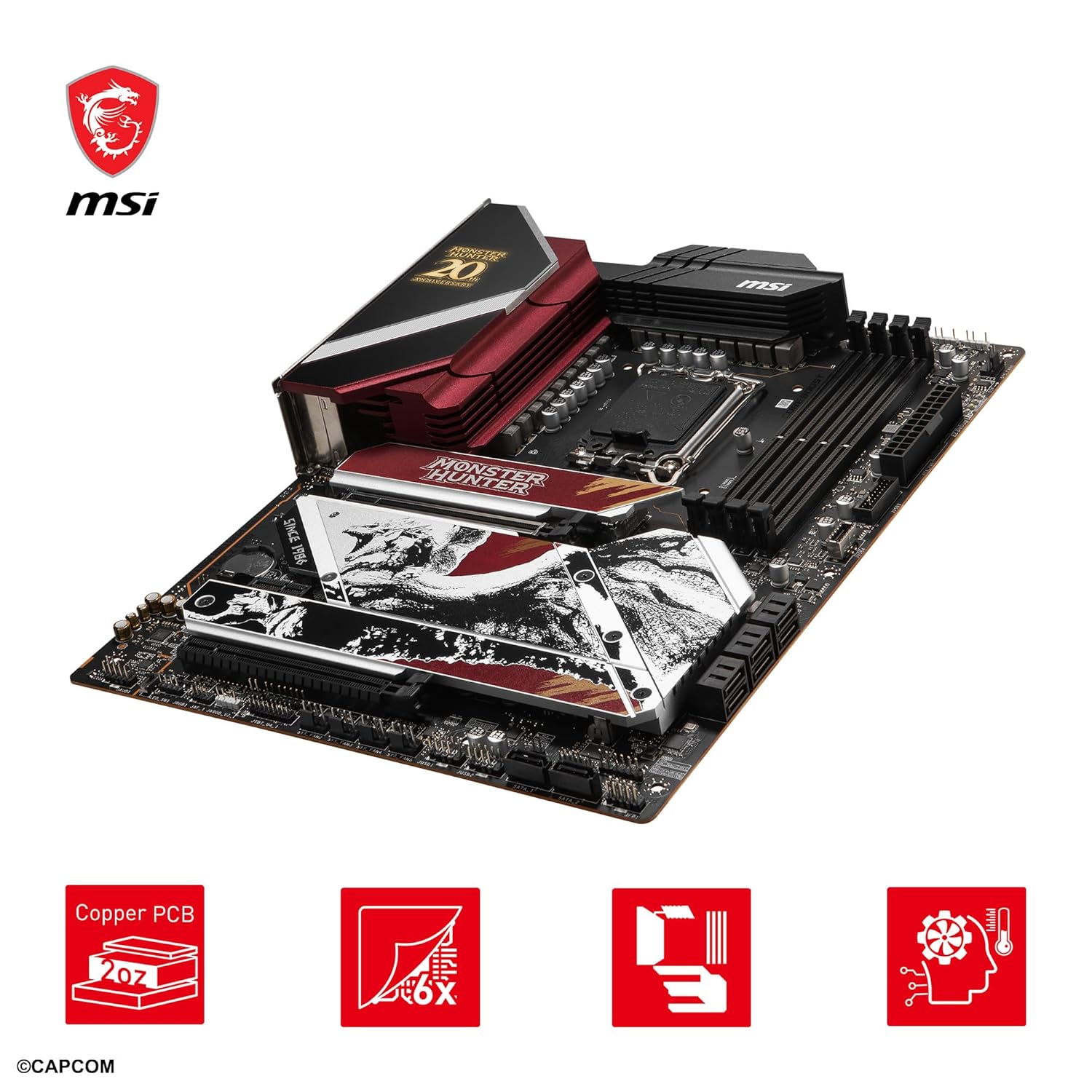 Placa Base MSI MPG Z790 EDGE EDICIÓN MONSTER HUNTER, Chipset Intel Z790, LGA1700, Formato ATX - SMART BUSINESS