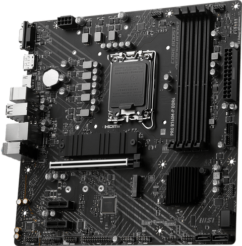 MSI PRO B760M-P DDR4 placa madre vista principal