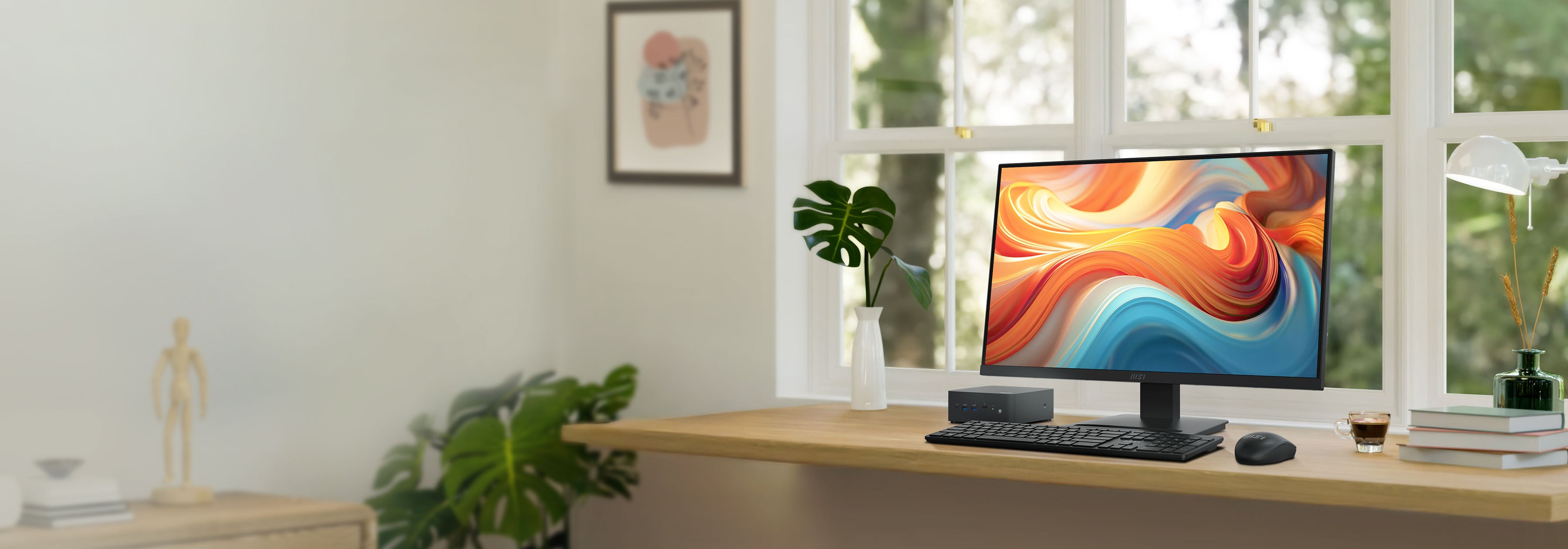 Monitor MSI PRO MP273L E14 MAG273LE14 en escritorio
