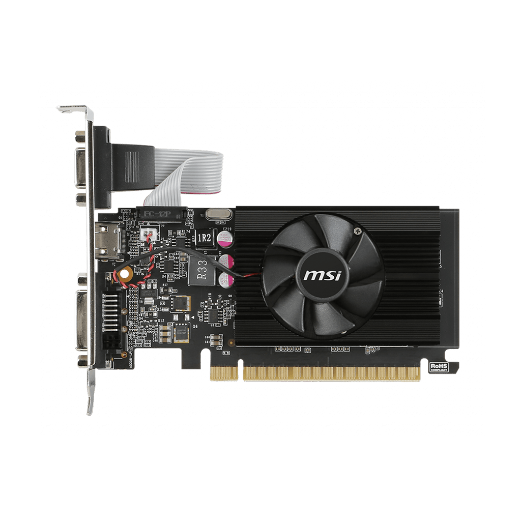 MSI GeForce GT 710 2GD3 LP 2GB DDR3 tarjeta de video, vista principal