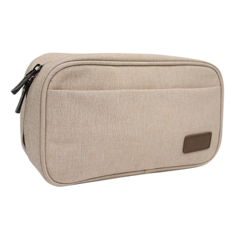 ACCESORIOS LAPTOPS TEROS CARTUCHERA / ESTUCHE / ORGANIZADOR / PORTACABLES  TE-ACS9015, BEIGE