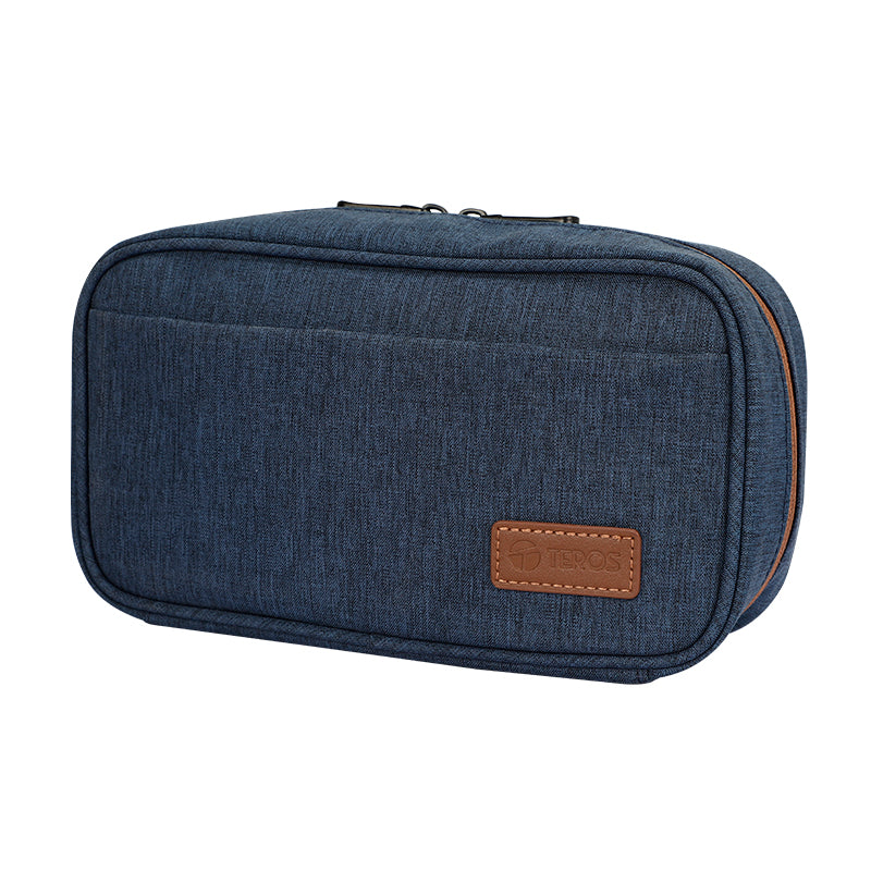 ACCESORIOS LAPTOPS TEROS CARTUCHERA / ESTUCHE / ORGANIZADOR / PORTACABLES  TE-ACS9017DB, AZUL MARINO
