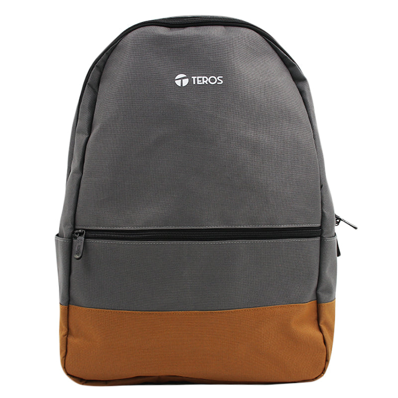 ACCESORIOS LAPTOPS TEROS MOCHILA  TE-ACS9020GR, POLIÉSTER, SOPORTA NBS DE HASTA 15.6", COLOR GRIS + MARRÓN