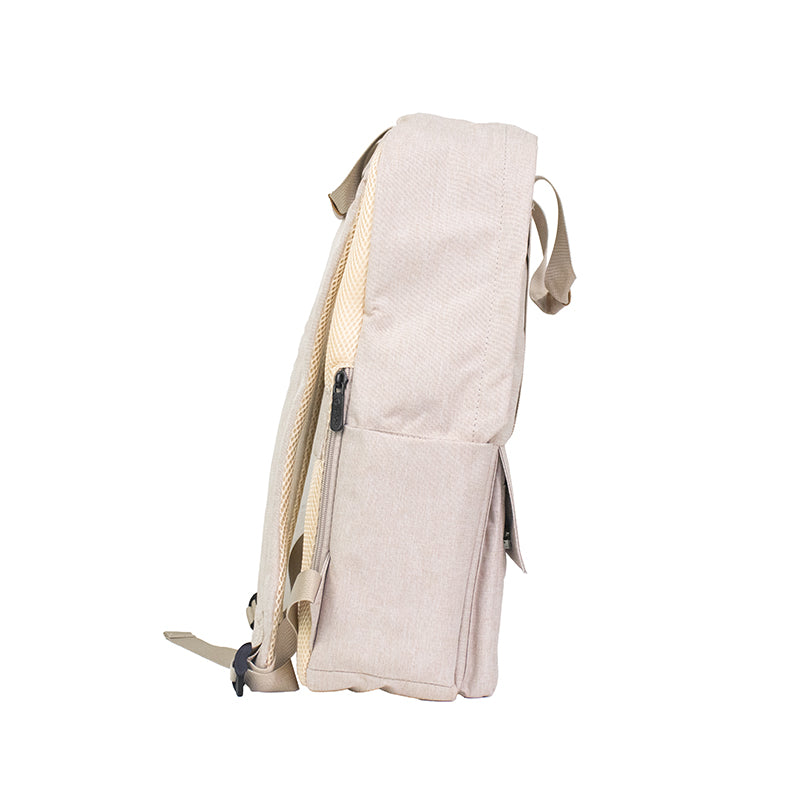 MOCHILA TEROS CITY II BEIGE TE-9026BG PARA NOTEBOOKS DE HASTA 15.6" CON DISEÑO ERGONÓMICO Y MATERIAL RESISTENTE