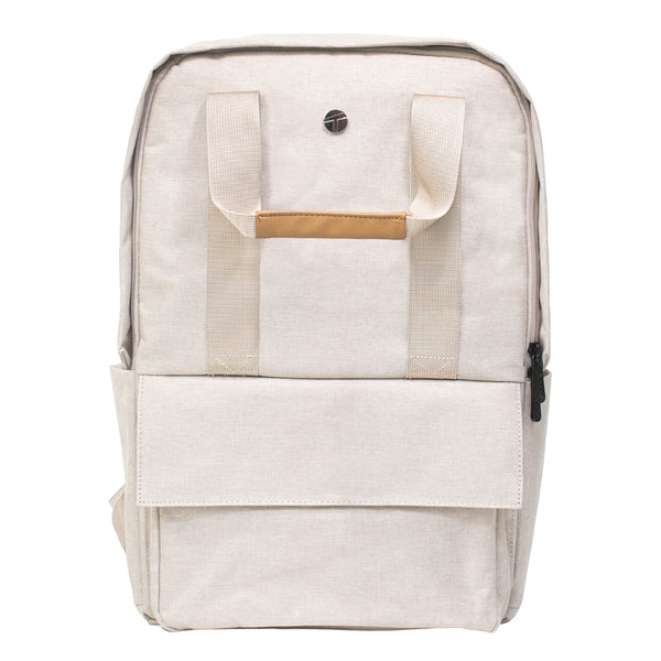 MOCHILA TEROS CITY II BEIGE TE-9026BG PARA NOTEBOOKS DE HASTA 15.6" CON DISEÑO ERGONÓMICO Y MATERIAL RESISTENTE