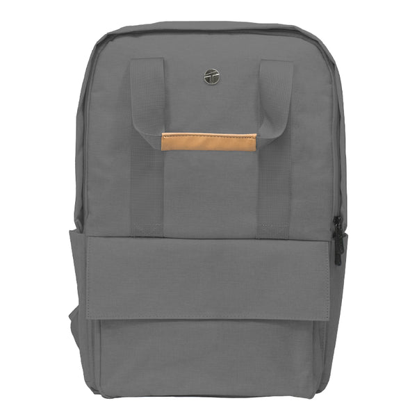 MOCHILA TEROS CITY II GRIS TE-9028GR PARA NOTEBOOKS HASTA 15.6" DISEÑO ERGONÓMICO Y COMPARTIMENTOS MULTIFUNCIONALES
