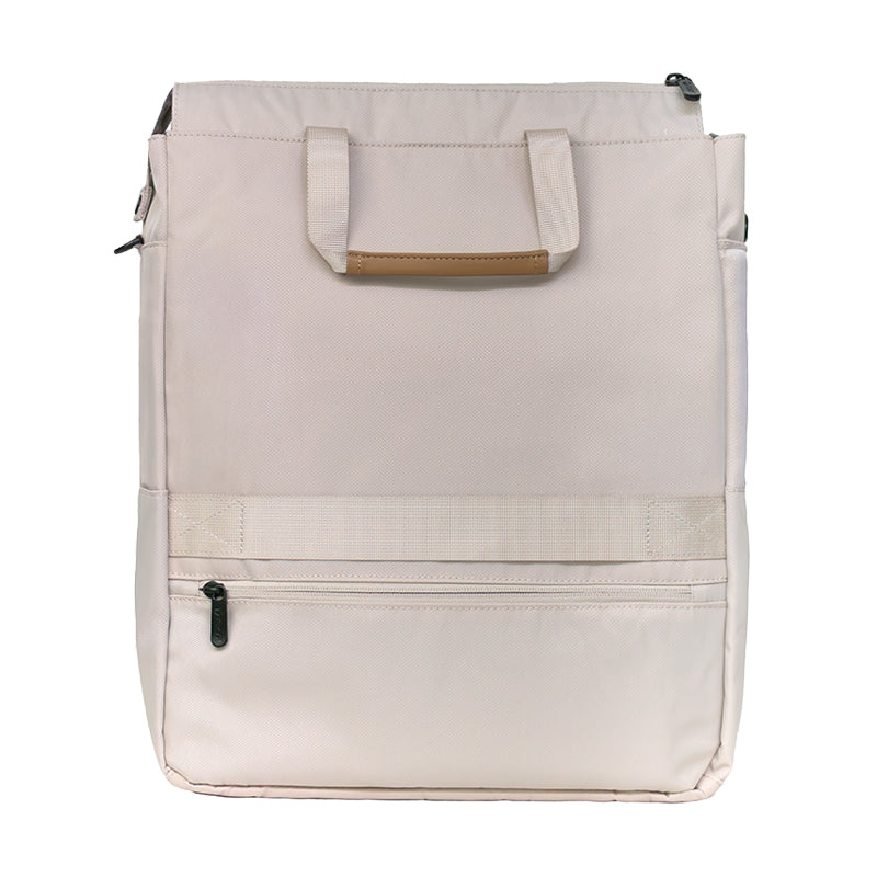 BOLSO BANDOLERA TEROS ROSSAN BEIGE TE-9033BG PARA NOTEBOOKS HASTA 15.6" CON COMPARTIMENTOS MULTIFUNCIONALES