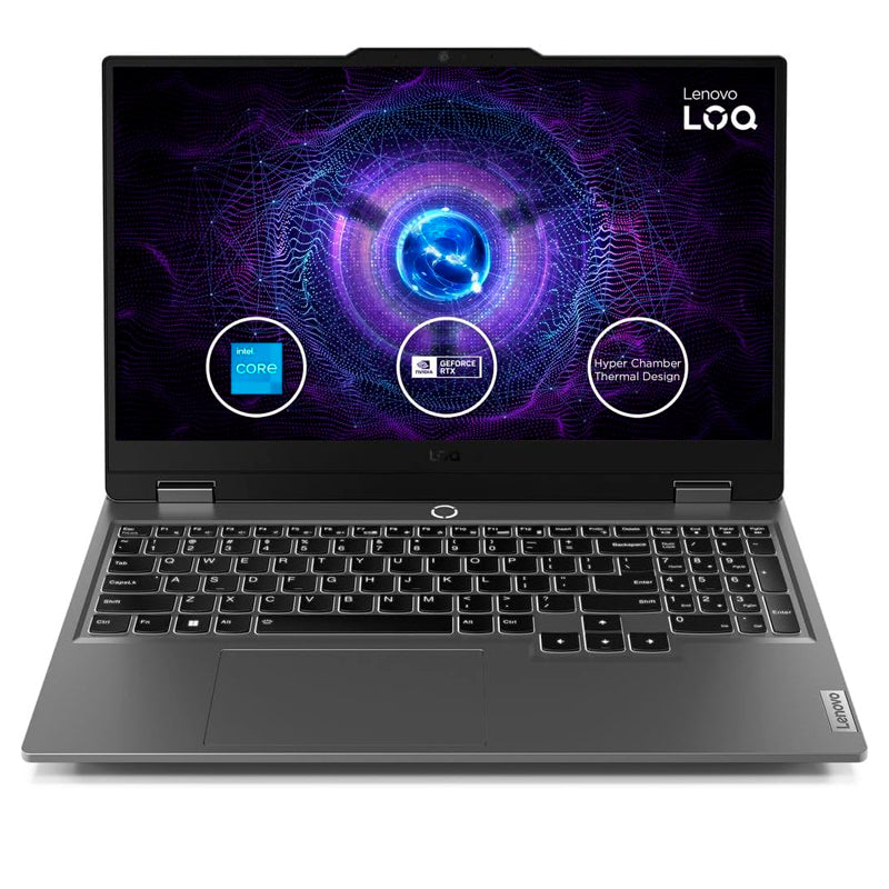 NOTEBOOK LENOVO LOQ 15IAX9, 15.6" FHD IPS, CORE I5-12450HX HASTA 4.4GHZ, 8GB DDR5-4800MHZ