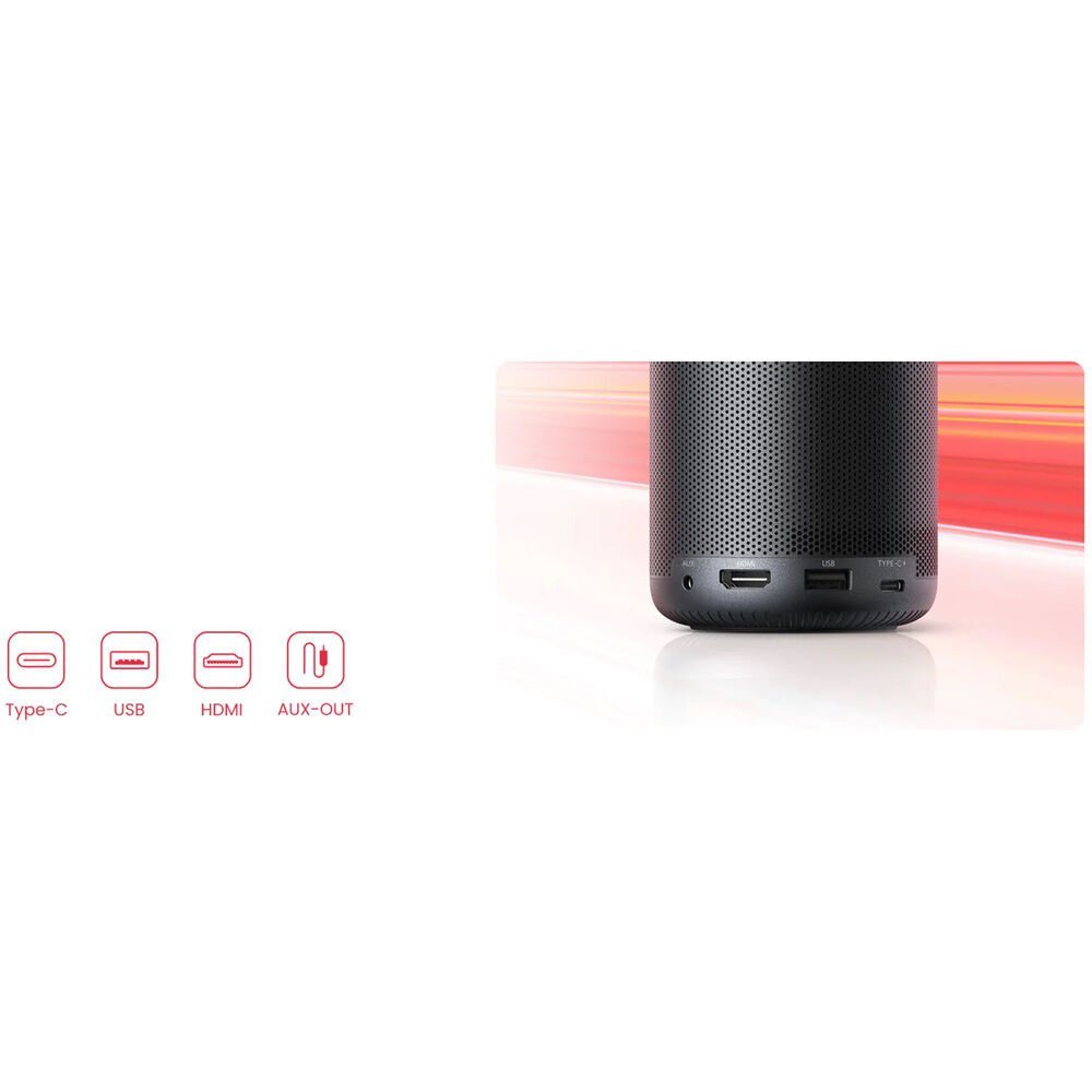 Proyector Portátil Inteligente NEBULA by Anker Capsule 3 - Full HD 1080p DLP LED - 200 ANSI Lúmenes - Google TV Integrado (Netflix Nativo) - Hasta 120" - Batería 2.5 Horas - Tecnología IEA (Autoenfoque y Keystone) de Nebula | first_variant_option_1 — Envío inmediato