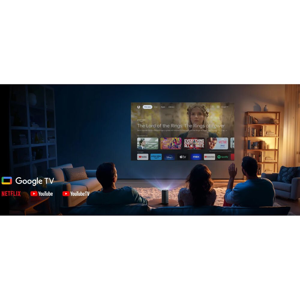 Proyector Portátil Inteligente NEBULA by Anker Capsule 3 - Full HD 1080p DLP LED - 200 ANSI Lúmenes - Google TV Integrado (Netflix Nativo) - Hasta 120" - Batería 2.5 Horas - Tecnología IEA (Autoenfoque y Keystone) de Nebula | first_variant_option_1 — Envío inmediato