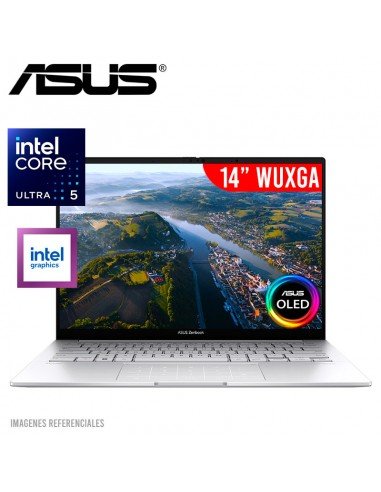 NOTEBOOK ASUS ZENBOOK 14 OLED UX3405MA - QD724W U5 - 125H,8GB DDR5, 512GB SSD,WINDOWS 11 HOME, TECLADO ESPAÑOL,GARANTIA 1 AÑO. 90NB11R2-M016F0 - SMART BUSINESS