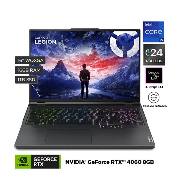 Notebook Lenovo Legion Pro 5, 16" Wqxga Ips, Core I9-14900Hx 2.2 5.8Ghz, 16Gb Ddr5-5600Mhz - SMART BUSINESS