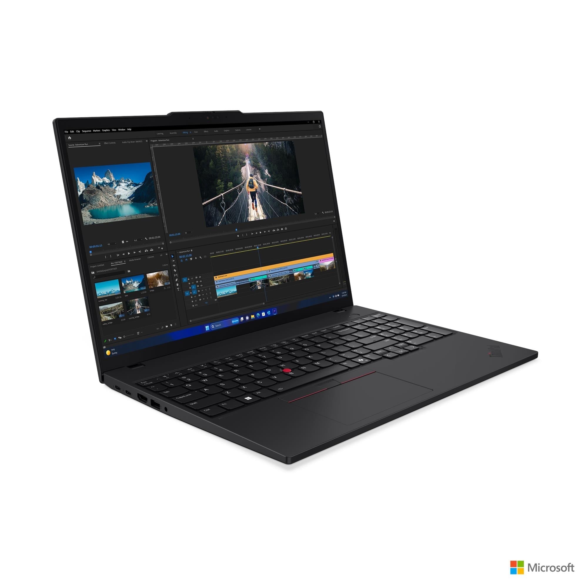 NOTEBOOK LENOVO T16 CON PROCESADOR INTEL CORE ULTRA, 16GB RAM, 512GB SSD, PANTALLA 16" WUXGA, WINDOWS 11 PRO, WIFI 6, LECTOR DE HUELLAS Y CÁMARA 5MP 21MQ000WLM - SMART BUSINESS