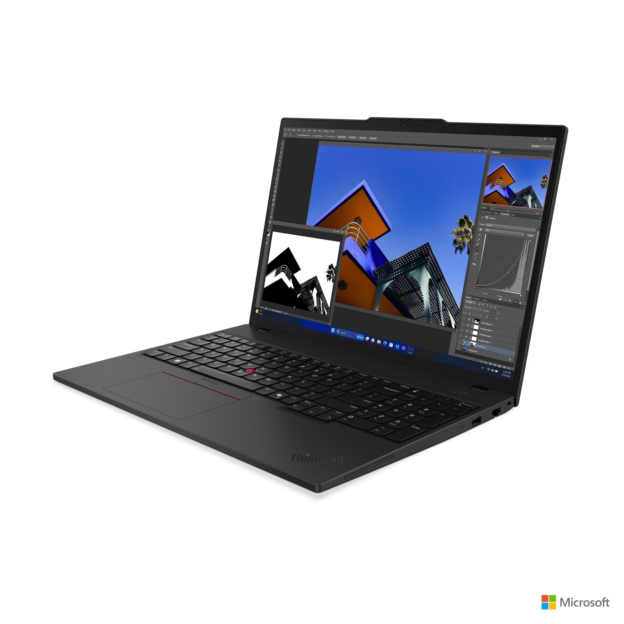 NOTEBOOK LENOVO T16 CON PROCESADOR INTEL CORE ULTRA, 16GB RAM, 512GB SSD, PANTALLA 16" WUXGA, WINDOWS 11 PRO, WIFI 6, LECTOR DE HUELLAS Y CÁMARA 5MP 21MQ000WLM - SMART BUSINESS