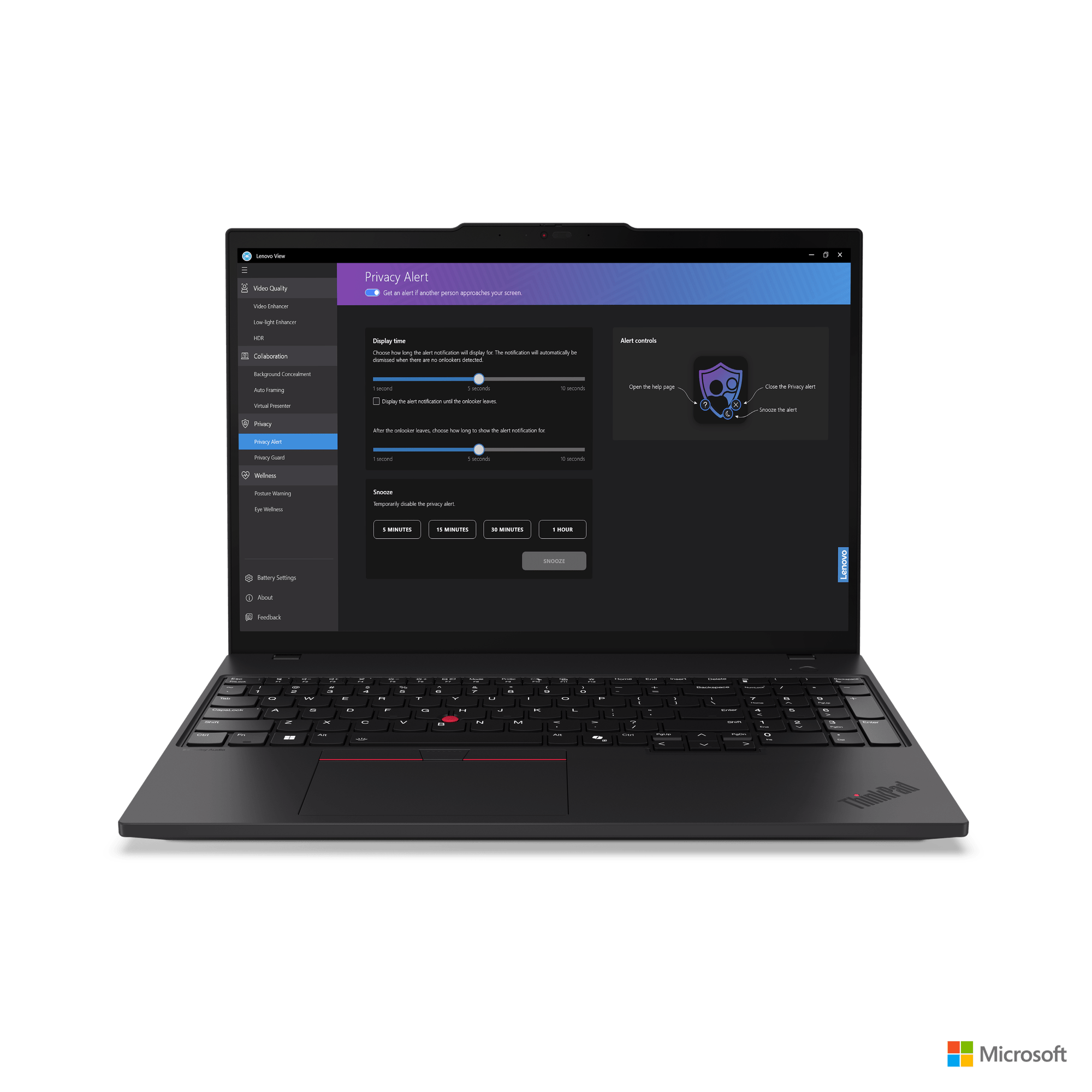 NOTEBOOK LENOVO T16 CON PROCESADOR INTEL CORE ULTRA, 16GB RAM, 512GB SSD, PANTALLA 16" WUXGA, WINDOWS 11 PRO, WIFI 6, LECTOR DE HUELLAS Y CÁMARA 5MP 21MQ000WLM - SMART BUSINESS