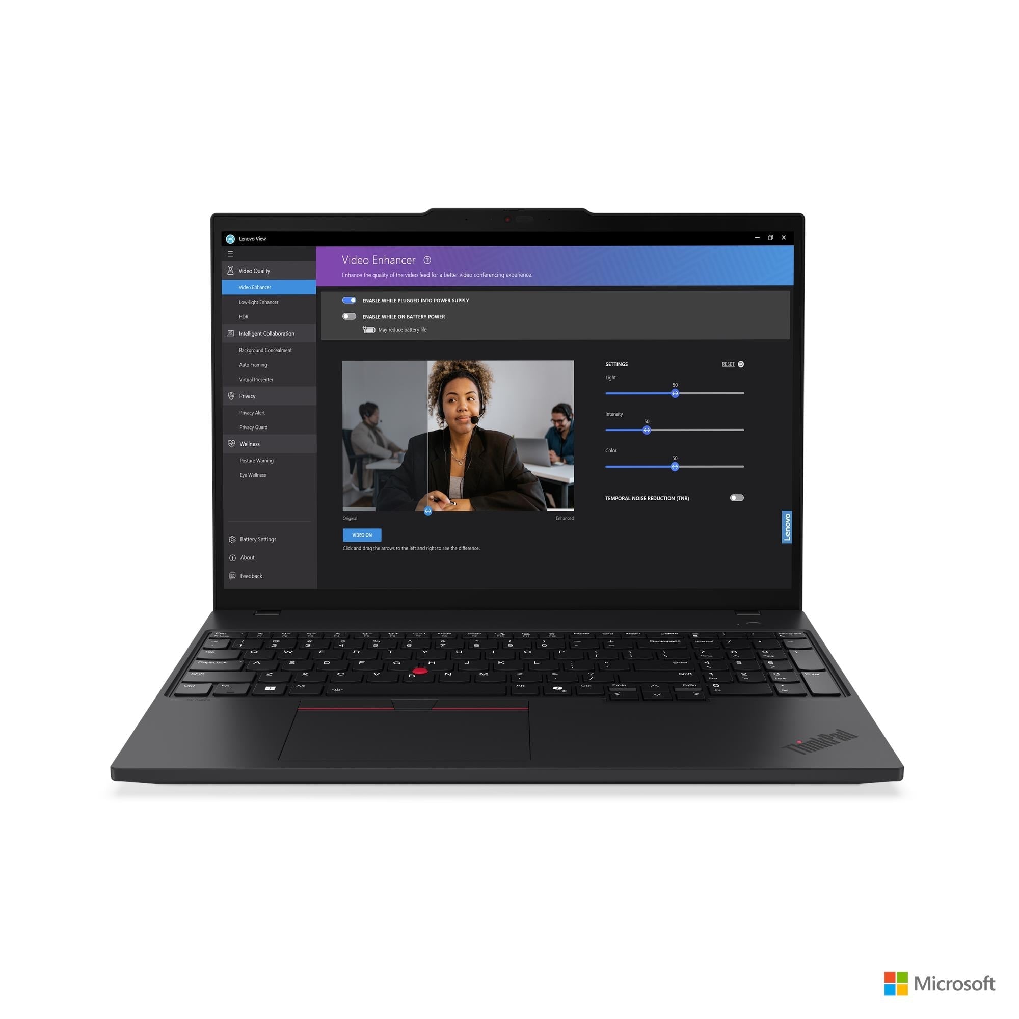 NOTEBOOK LENOVO T16 CON PROCESADOR INTEL CORE ULTRA, 16GB RAM, 512GB SSD, PANTALLA 16" WUXGA, WINDOWS 11 PRO, WIFI 6, LECTOR DE HUELLAS Y CÁMARA 5MP 21MQ000WLM - SMART BUSINESS