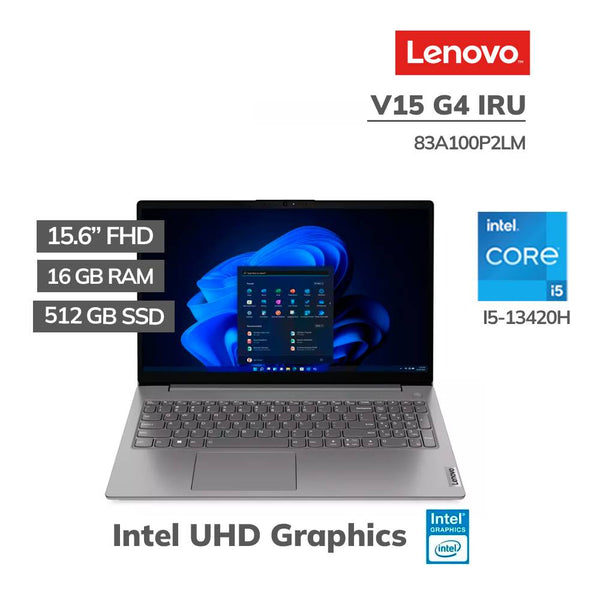 Notebook LENOVO V15 G4 IRU, 15.6" FHD TN, Core i5 - 13420H 2.1/4.6GHz, 16GB DDR4 - 3200MHz 83A100P2LM - SMART BUSINESS