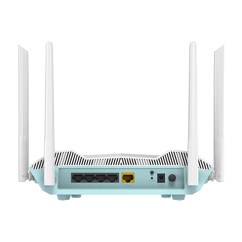 ROUTER D-LINK R32 EAGLE PRO AI AX3200, WI-FI 6 SMART DUAL BAND 2.4/5GHZ, 4 ANTENAS EXTERNAS, ALTA VELOCIDAD Y COBERTURA, IDEAL PARA STREAMING Y HOGAR INTELIGENTE