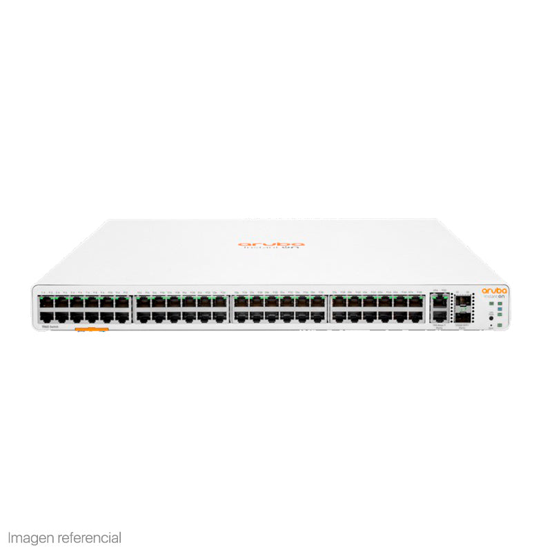 Switch Aruba Gigabit Ethernet Instant On 1960, 48 Puertos 10/100/1000Mbps + 2 Puertos SFP+, 2 Puertos 10GBASE-T, 16.000 Entradas - Administrable