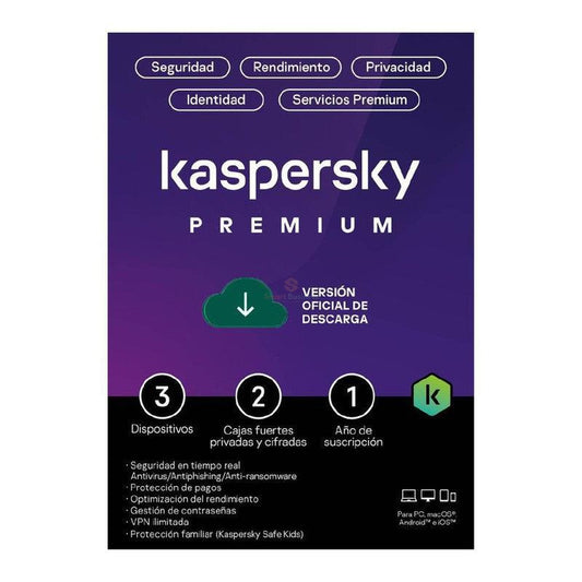 KASPERSKY PREMIUM 3PC 1AÑO - KL1047DDCFS