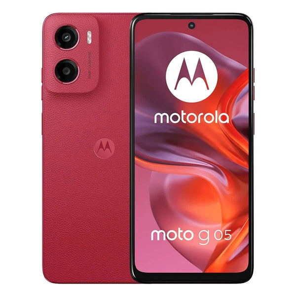 SMARTPHONE MOTOROLA MOTO G05 4+64 ROJO - RENDIMIENTO EXCEPCIONAL, PANTALLA VIBRANTE Y DISEÑO ELEGANTE PARA TU VIDA DIARIA Y ENTRETENIMIENTO.